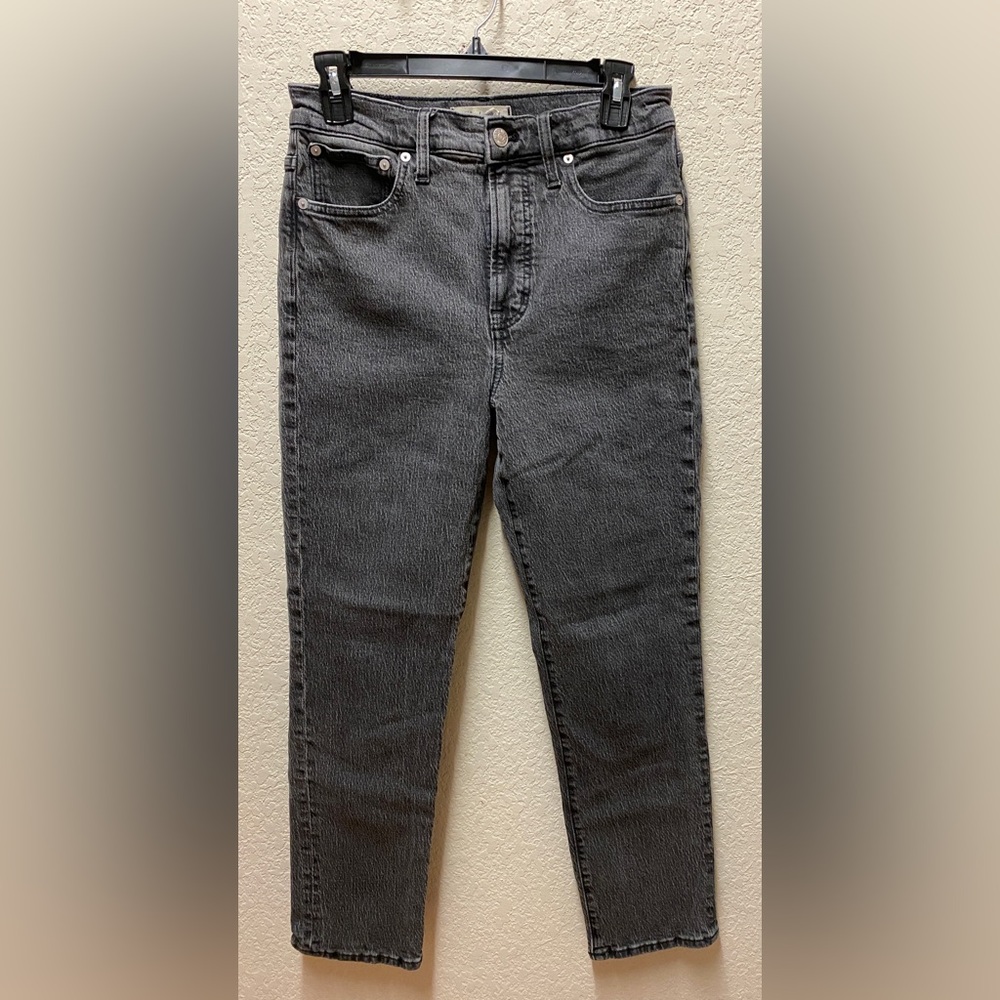 Madewell Charcoal Denim 👍🏼Straight Jeans Sz 27